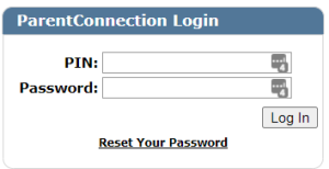 ParentConnect Login Screen